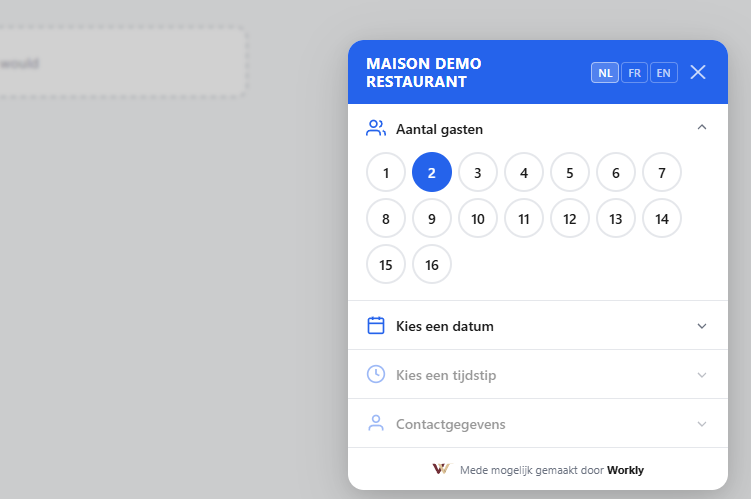 Boekingen die naar jou komen